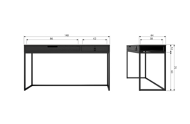 373385-BN | Silas bureau - essen blacknight [fsc] | WOOOD Exclusive