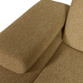 377459/60-GM | Mojo chaise longue element (links of rechts) - bouclé geel/bruin melange | WOOOD