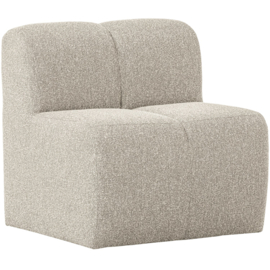 377519-EM | Mojo eetbank met rugleuning 84cm - bouclé beige melange | WOOOD