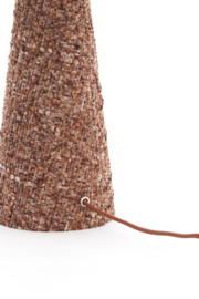 1886079 | Tafellamp Ø20x58 cm MICKY - bouclé burgundy | Light & Living - Eind oktober weer verwacht!