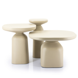 220037 | Side table Squand medium - beige | By-Boo