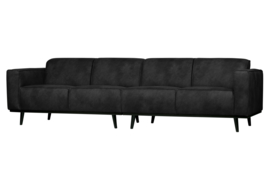 378657-17 | Statement 4-zits bank 280 cm - suedine zwart | BePureHome