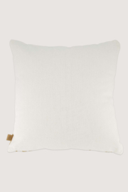 Kussen bloemen embroidery  45x45cm - wit/oker | Zusss - Binnenkort verwacht!!