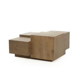 96387 | Salontafel Quinten vierkant - bruin | Eleonora