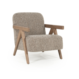 96317 | Fauteuil Francis - taupe Flou | Eleonora