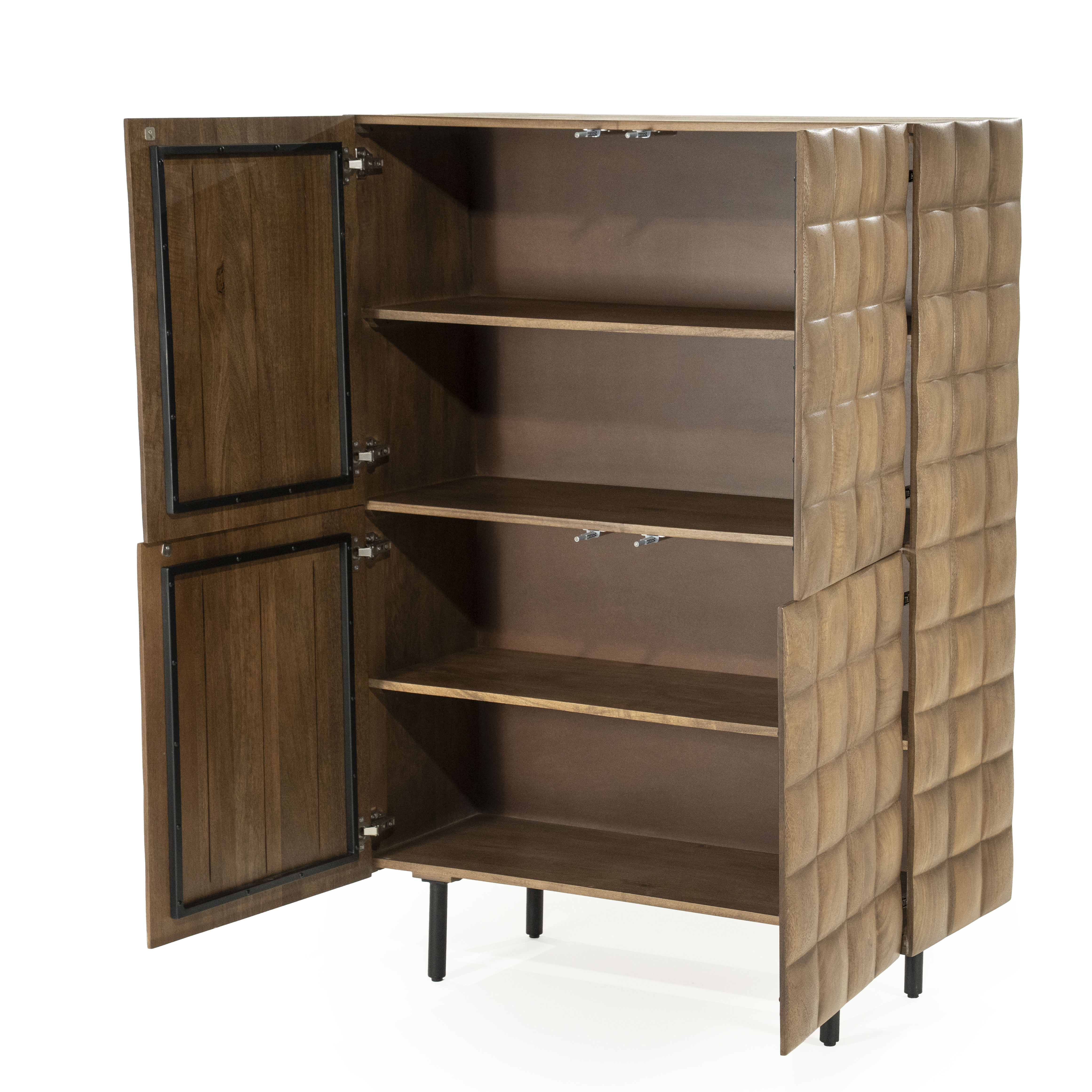 96371 | Kabinet Felix 4-drs. - bruin | Eleonora