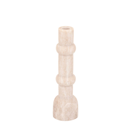 736399 | Arisha marble canldeholder L - beige | PTMD