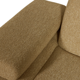 377452/3-GM | Mojo 1-zits element met arm (links of rechts) - bouclé geel/bruin melange | WOOOD