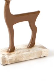 7624161 | Ornament 20x6x29 cm DEER - shiny caramel | Light & Living - Wordt verwacht!