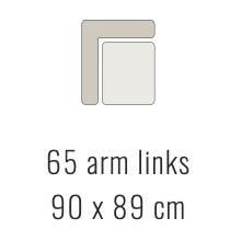 65 arm links - Denise 90x89 cm | Sevn