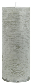 4178-18 | Rustic candle - light grey Ø:7 H:18 | Ib Laursen