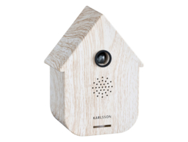 KA6095WW | Sound box modern cuckoo - white wash | Karlsson by Present Time