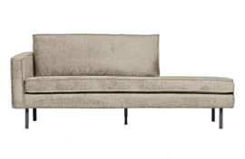 800743-WH | Rodeo daybed left - structure velvet wheatfield | BePureHome