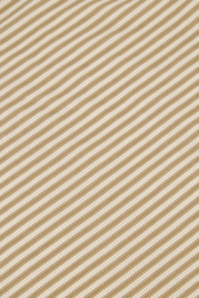 Boothals top van crochet stof - sahara/wit | Zusss