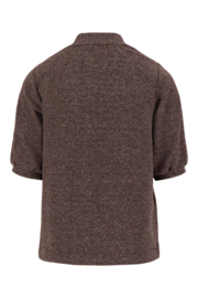 Stretch turtle top - chocolade bruin | Zusss - Binnenkort verwacht!