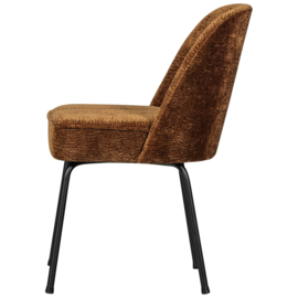 800816-MB | Vogue eetkamerstoel - 3D Chenille midden bruin | BePureHome