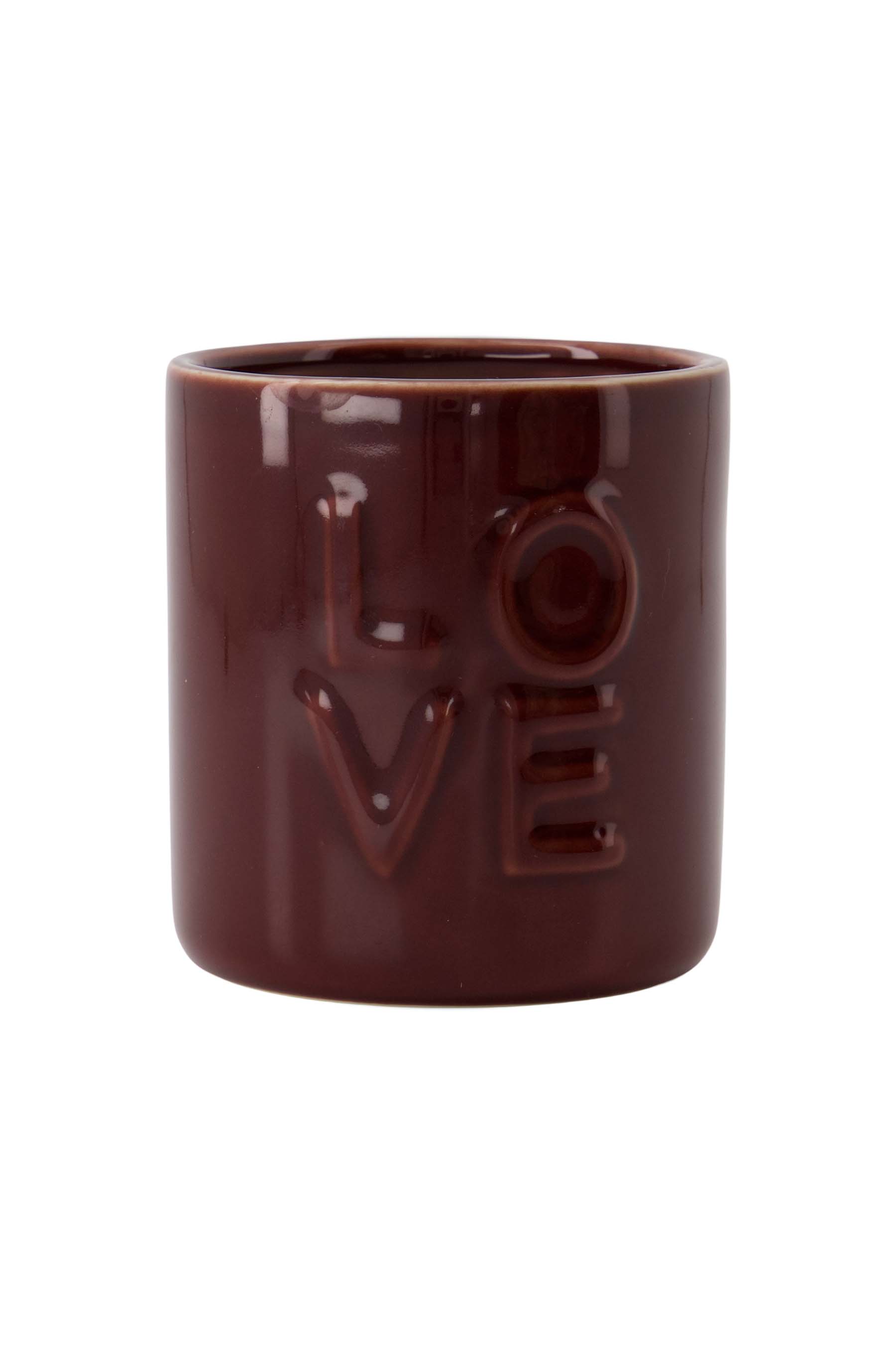 Geurkaars keramiek LOVE - port | Zusss 