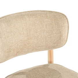 96601 | Stoel Rune - naturel/taupe | Eleonora