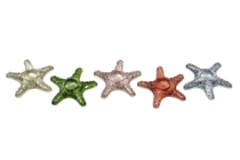 1114901020 | Jacquard tealight holder seastar - los assorti | Gift Company