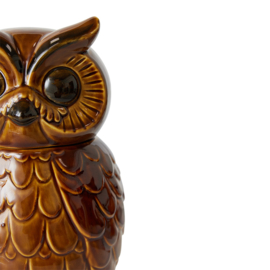 ACE7287 | Ceramic owl jar - roasted | HKliving