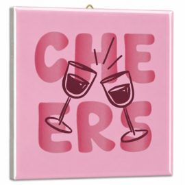 TE3249 | Tegeltje cheers | HomeBound by KY