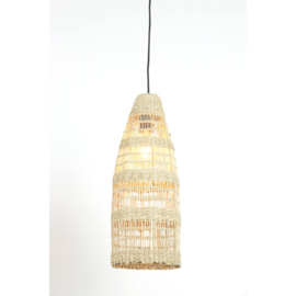 2960830 | Hanglamp Ø20x52 cm Latika - naturel | Light & Living