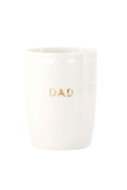 Koffiemok dad - wit/goud | Zusss 