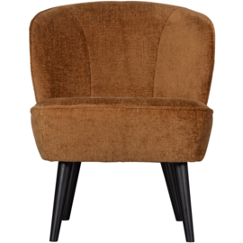 375690-TC | Sara fauteuil - structure velvet cognac | WOOOD