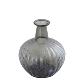 722220 | Fann recycled glass vase B - brown | PTMD
