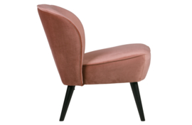 375690-31 | Sara fauteuil - fluweel oud roze | WOOOD