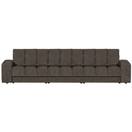 379010-W | Second date 3-zits bank - velvet warmgrijs | WOOOD