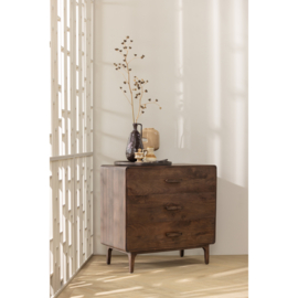 377570-B | Liya ladekast - mangohout donkerbruin | WOOOD