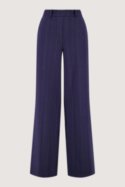 Visgraat broek met stretch - jeansblauw | Zusss 