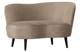 340476-KG | Sara lounge fauteuil rechts - fluweel khaki | WOOOD