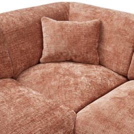 375074-E | Cloud hoekbank links - geweven chenille terra | WOOOD