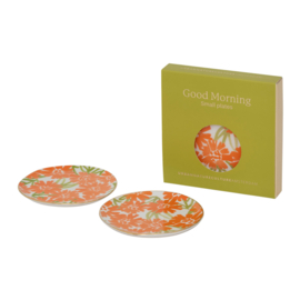 108505 | UNC Good Morning plates Ø12 (set of 2) - palesa carrot | Urban Nature Culture