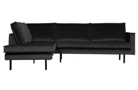 800972-79 | Rodeo hoekbank links - velvet antraciet | BePureHome