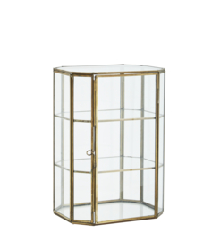 IB-2309236CL | Partitioned glass box - antique brass | Madam Stoltz