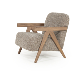 96317 | Fauteuil Francis - taupe Flou | Eleonora