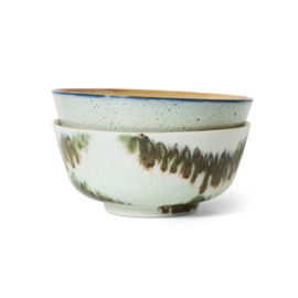 KST0175 | 70s ceramics: ramen bowls, minimalist (set of 2) | HKliving 