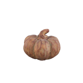 734735 | Yunis pumpkin shaped statue S - rust | PTMD