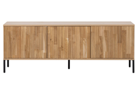 373473-B | New Gravure - tv-meubel 150 cm - eiken blanke lak [fsc] | WOOOD Exclusive