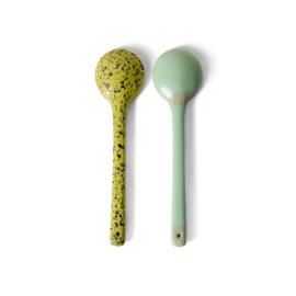  KST0221 | 70s ceramics: serving spoons, mines (set of 2) | HKliving 