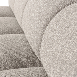 377462-EM | Mojo eetbank met rugleuning 164cm - bouclé beige melange | WOOOD