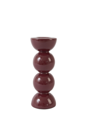 6086279 | Kandelaar Ø7,5x20,5 cm NYONS - burgundy | Light & Living - Eind oktober verwacht!