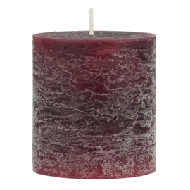 4175-57 | Rustic candle - rhododendron Ø:7 H:7.5 | Ib Laursen