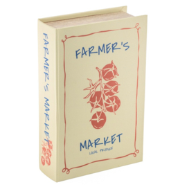 ZB0757 | Opbergboek koffietafel farmer's market 27x18cm | HomeBound by KY