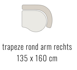 Trapeze rond arm rechts - SOOF 135x160 cm | Sevn