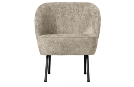 800748-WH | Vogue fauteuil - Structure velvet Wheatfield| BePureHome