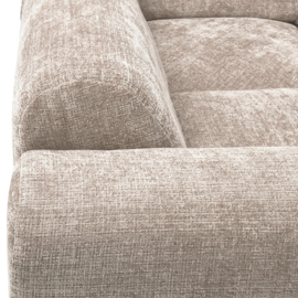375074-N | Cloud hoekbank links - geweven chenille naturel | WOOOD